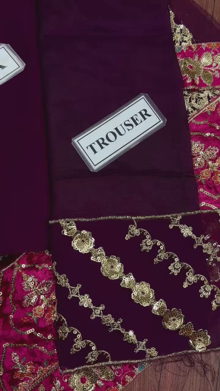 Maria B Mbroidered Wedding Suit SK 7021