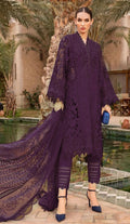 Maria B New Purple 3d Work Luxury Premium Chikankari SK 7012