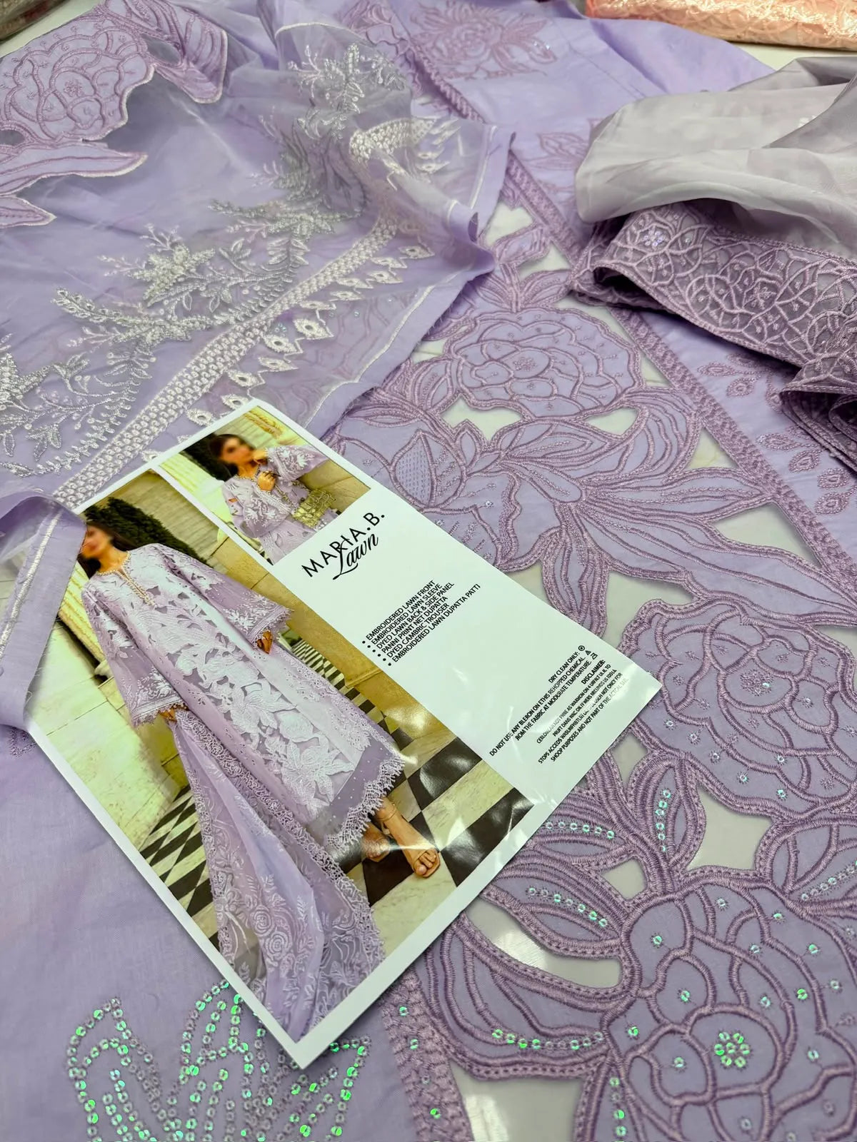 Maria B Luxury Laser Cut Work Embroidered 3 Ps SK 7088