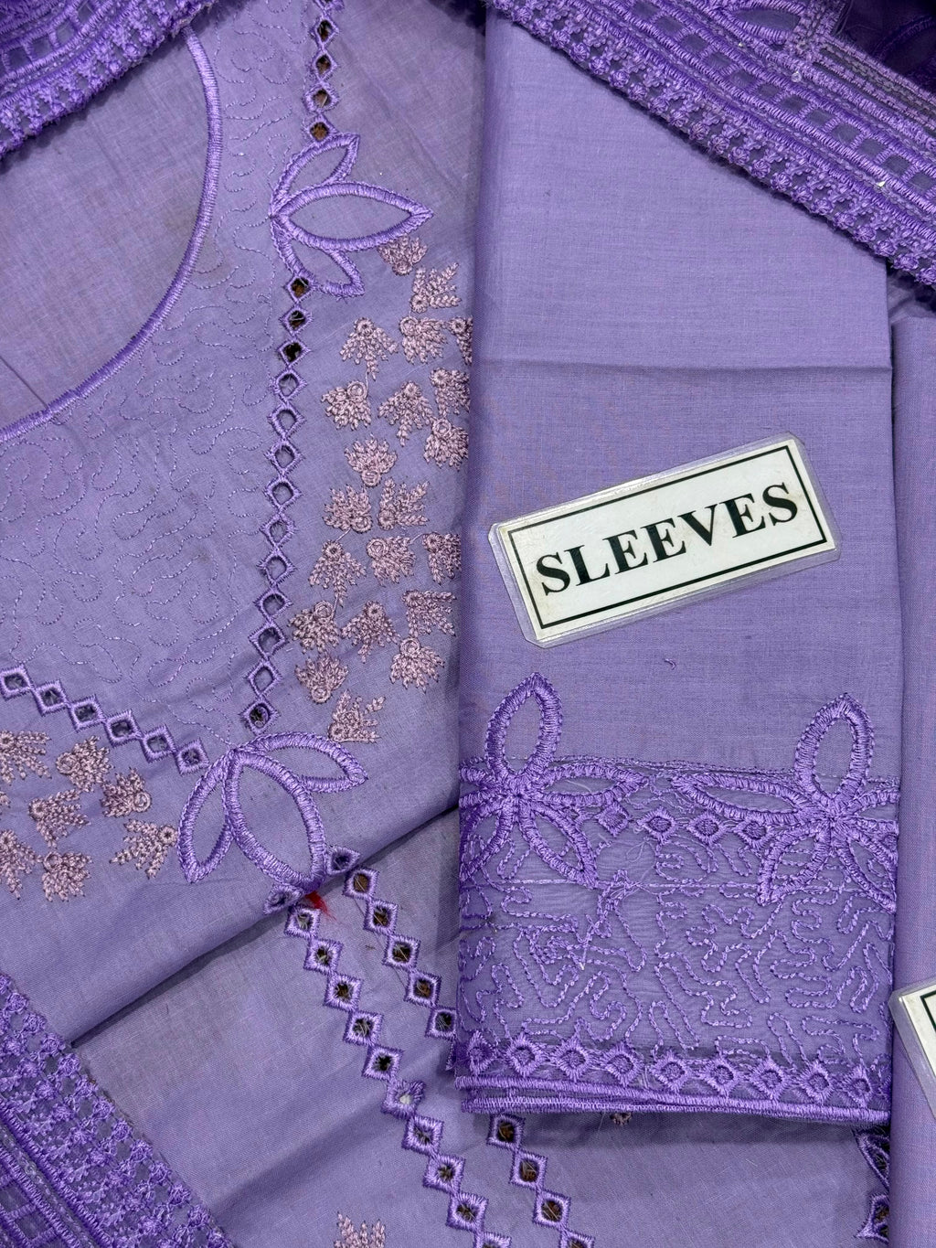 Sweet Lilac Luxury Cotton Suit SK 7087