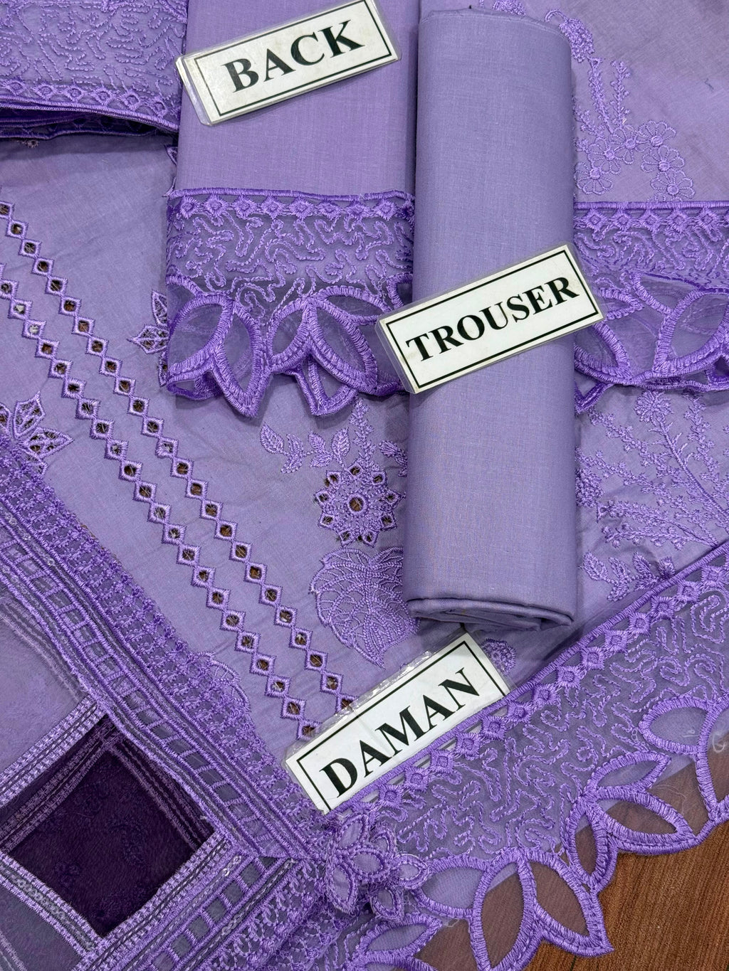 Sweet Lilac Luxury Cotton Suit SK 7087