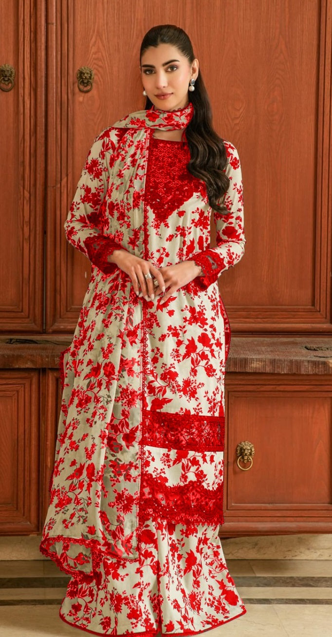 Aneela's Collection Lawn LS 8024r