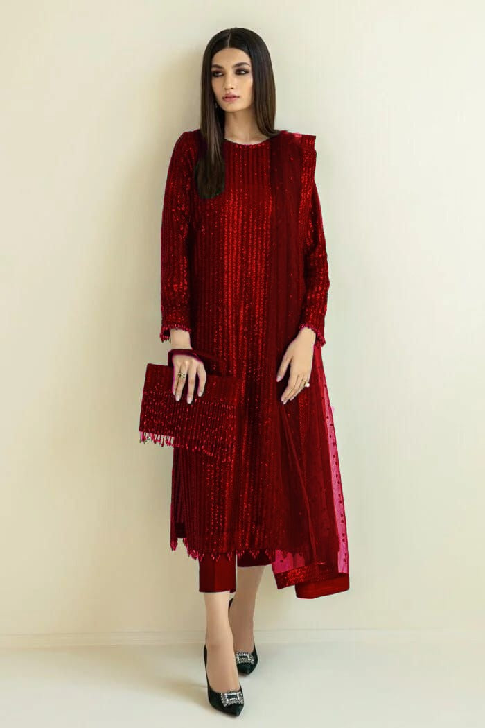 Baroque Exclusive Chiffon Dress SK 7098R